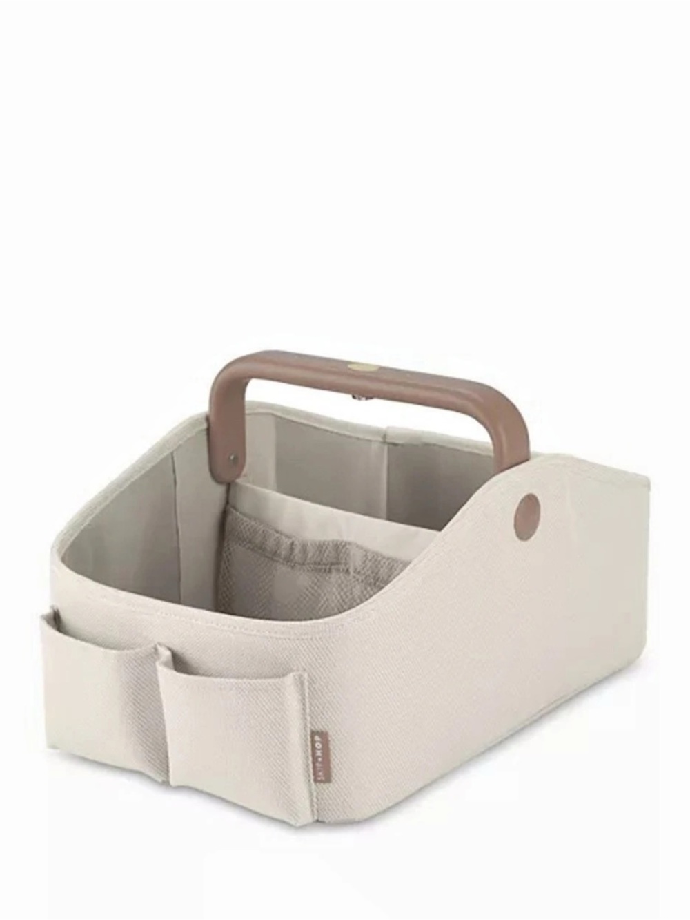Skip Hop Nursery Style Light-Up Diaper Caddy Cream & Brown